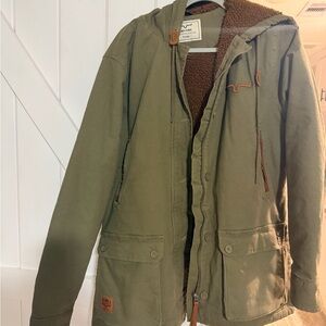 Women’s Kim Ranch Green Hooded Utility Jacket